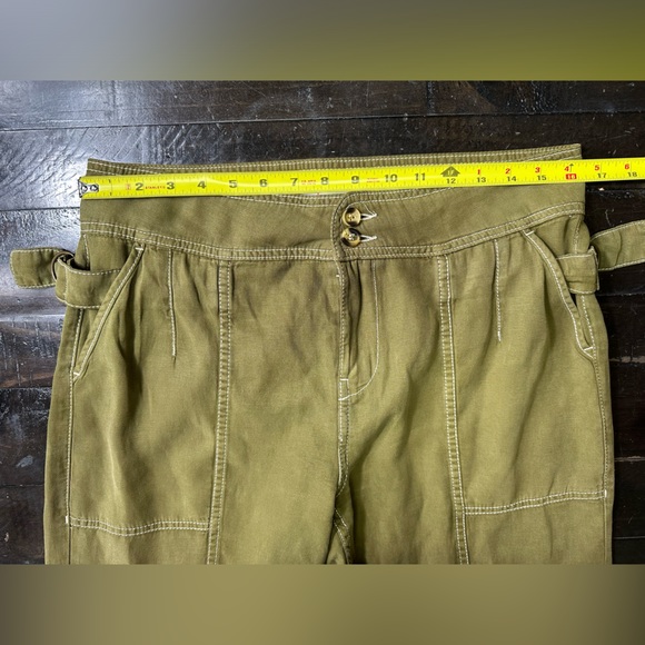 Anthropologie Jackson Tapered Utility Pants Size US 8P Green Joggers - Picture 12 of 13